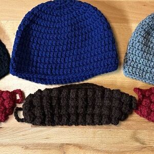 Handmade Crochet Beanie and Ear Warmer Set
